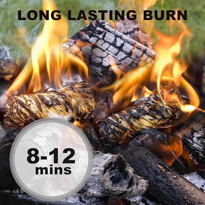 110 Pcs Fire Starter - Natural Fire Starters for Fireplace, Pellet Stove, Campfires, BBQ, Pizza Oven, Camping, Fire Pit &Chimney, Smoker, Fire Starters for Grill, Charcoal Starter