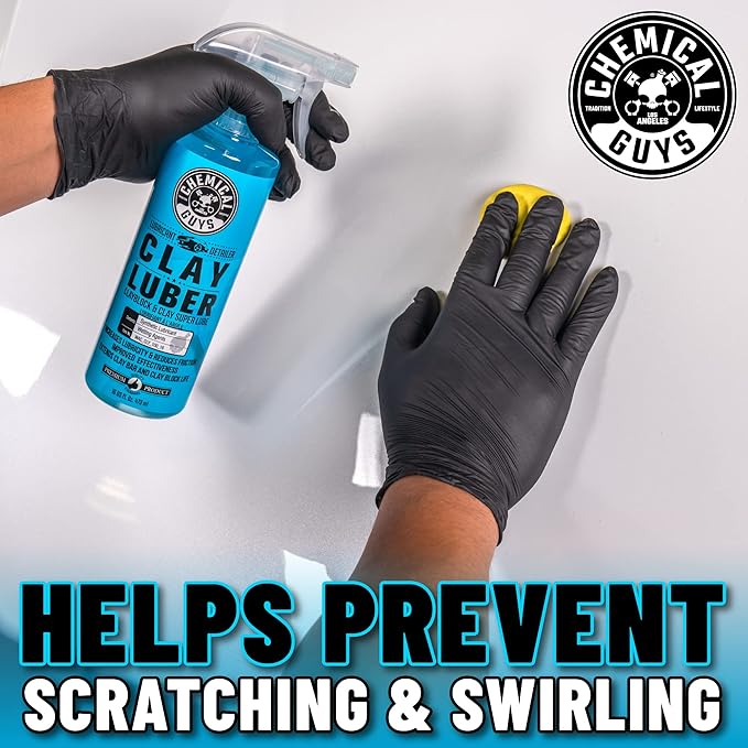 Chemical Guys CLY_109 Light Duty Clay Bar and Luber Synthetic Lubricant Kit, 16 oz (2 Items), Blue
