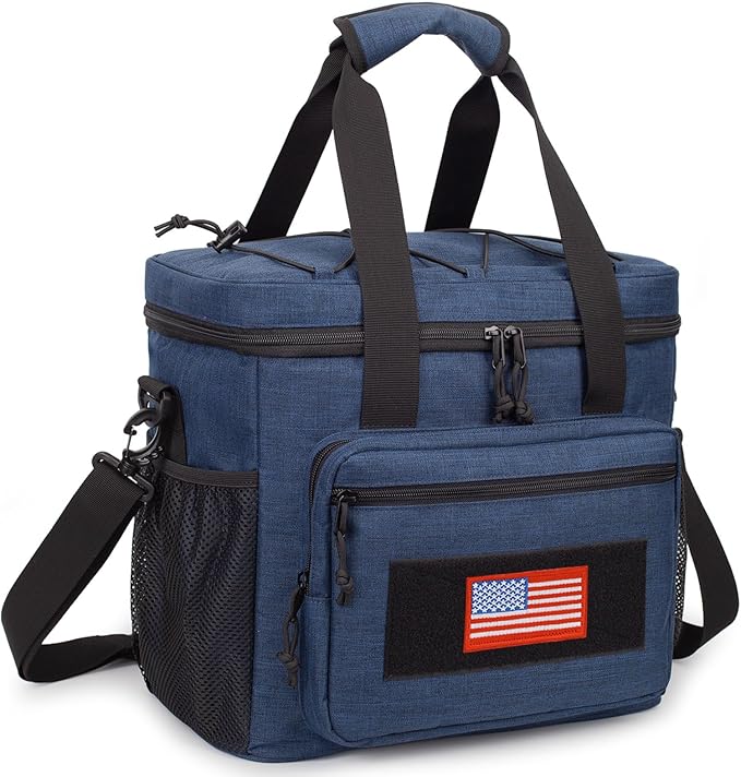 Lunch Box for Men, Tactical Lunch Bag MOLLE Webbing Leakproof Insulated Lunchs Cooler Women Adult Meal with Adjustable Shoulder Strap Lunch Pail