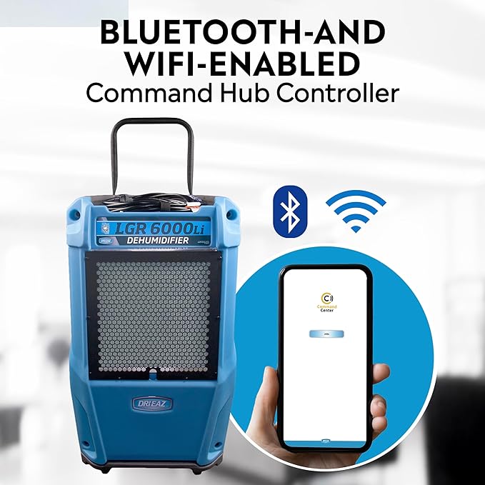 Dri-Eaz LGR 6000Li Commercial Dehumidifier with Pump, Portable Industrial Dehumidifier (F600)