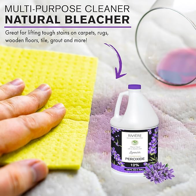 Rivière 12% Scented Hydrogen Peroxide, Gallon, Lavender