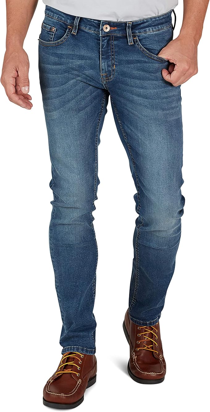 Weatherproof Vintage Mens Jeans Slim Fit - Super-Soft Slim Fit Jeans for Men | Men's Stretch Jean
