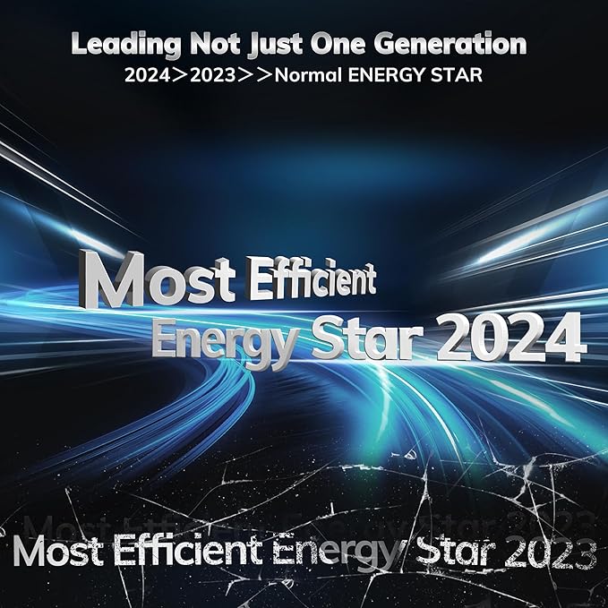 4500 Sq.Ft Most Efficient Energy Star 2024 Dehumidifier,AEOCKY Max 74 Pint/D(Standard 52Pint/D) Smart Compressor Dehumidifier with Drain Hose, Intelligent Humidistat,for Basement,Bedroom,Home,Bathroom