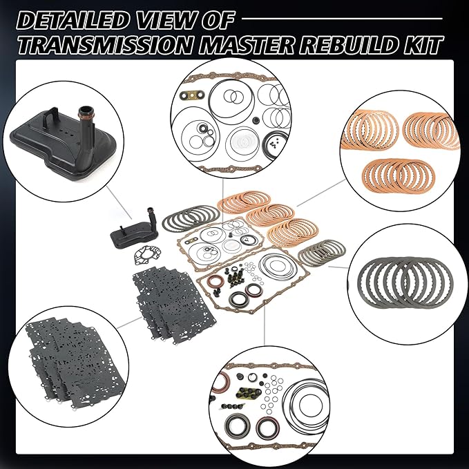 195901XLS Transmission Rebuild Kit with Filter 6L90 6L90E 6L80 6L80E Fits for ESCALADE STS-V EXPRESS 1500 2500 3500 4500 Repalce OE 195903XLS 195901XLS