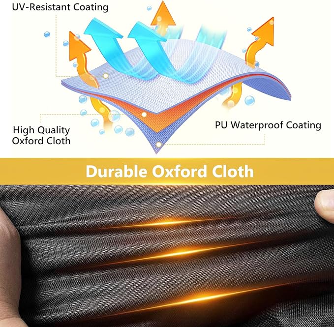 AKEfit Tractor Cover,Tractor Covers Waterproof Heavy Duty,420D Oxford Waterproof, Dustproof, UV Protection Universal Cover, 79 ‘L x 26 “W x 23 ”H. W x 23’ H