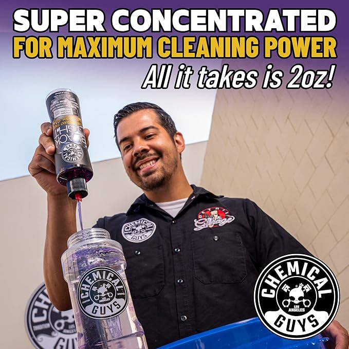 Chemical Guys CWS619 Black Light Foaming Car Wash Soap (Works with Foam Cannons, Foam Guns or Bucket Washes) Safe for Cars, Trucks, Motorcycles, RVs & More, 128 fl oz (1 Gallon), Black Cherry Scent