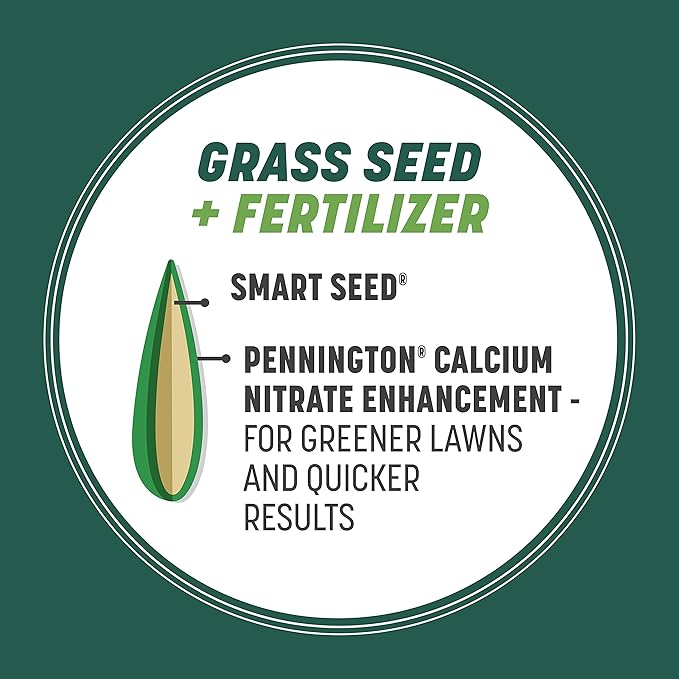 Pennington Smart Seed Sun and Shade Tall Fescue Grass Seed Mix for Southern Lawns 7 lb