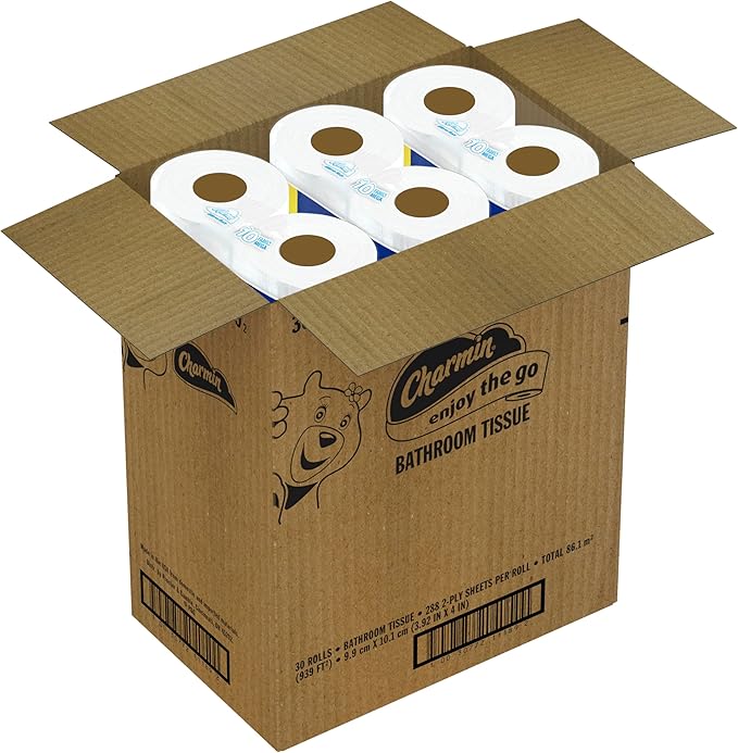 Charmin Ultra Soft Cushiony Touch Toilet Paper, 30 Family Mega Rolls = 153 Regular Rolls (Packaging May Vary)