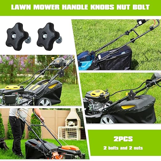 Upgraded 2X Lawn Mower Handle Bolt and Knob Kit Used On Snowthrowers and Walking Lawnmowers, Compatible with Toro Titan Models