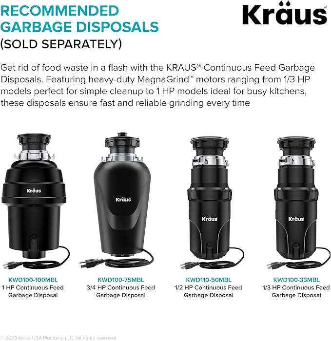 KRAUS Kore 32-Inch Undermount Workstation 16 Gauge Single Bowl Stainless Steel Kitchen Sink with Accessories, KWU110-32