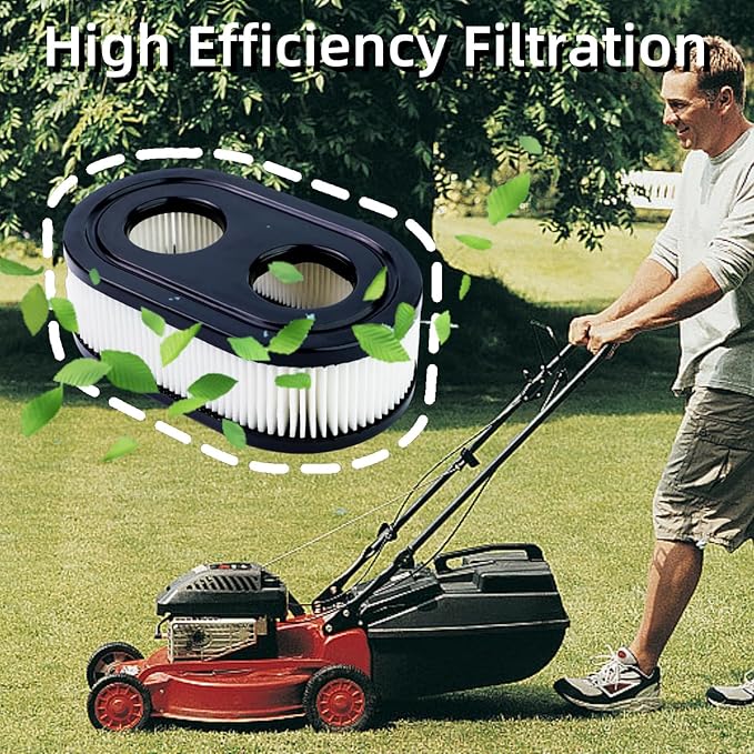 593260 Lawn Mower Air Filter, 798452 334404 Air Cleaner Replacement Filter Fit for 4247 5432 5432k 09P00 09P702 550E 500EX 550EX 625 Series Engine, Compatible with Troy Bilt TB110 TB200 TB230 (12PCS)