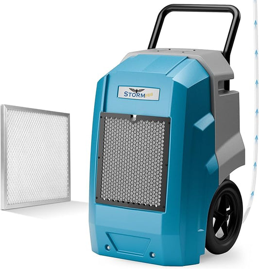 ALORAIR 180 PPD Storm Pro Commercial Dehumidifier, LGR Portable Dehumidifier with Pump, cETL Listed, 5 Years Warranty, LCD Display, for Clean-Up, Flood, Moisture
