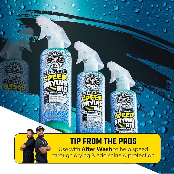 Chemical Guys After Wash Sprayable Gloss Boosting Car Wash Drying Aid - 16 oz Car Detailing Spray Helps Reduce Water Spots, Adds Shine, and Speeds Drying for Trucks, and Motorcycles