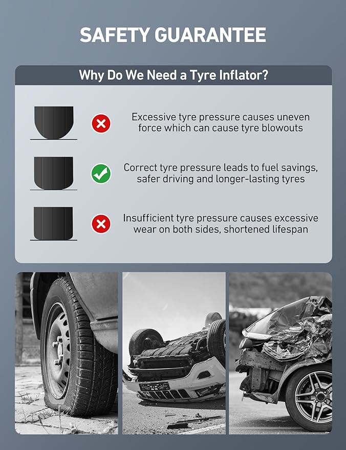 AstroAI Digital Tire Pressure Gauge with Inflator, 3-250 PSI Air Chuck & Compressor Accessories Heavy Duty with Quick Connect Coupler, 0.1 Display Resolution, 1pack