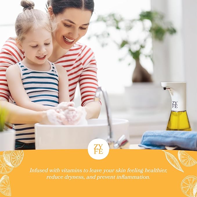 Vitamin Hand Soap Refill - Liquid Hand Soap - Natural Plant Derived Moisturizing Handsoap with Essential Oil Fragrance Citrus Bask - Soft Hand Wash for Kitchen & Bathroom - Lush Soft Soap 64oz