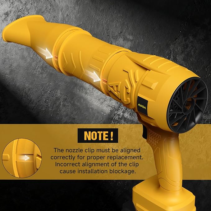 Electric Leaf Blower Cordless for Dewalt 20V Max Battery, Handheld Leaf Blowers for Lawn Care, Blowing Leaves ＆ Dust, Turbo Jet Blower Car Dryer, Battery Powered Mini Leaf Blower(Battery Not Included)