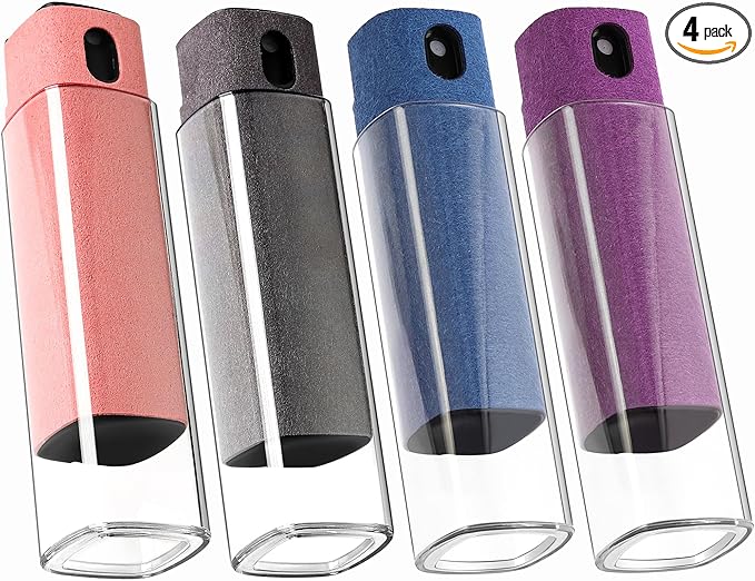 Screen Cleaner Kit 4 Pcs, Two in One Screen Cleaner Spray and Wipe, Touchscreen Mist Cleaner Spray Bottle for Phone/Laptop/Tablet/TV/Monitor/Car Screens