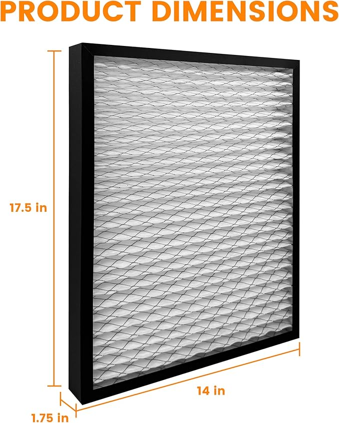 14 x 17.5 x1.75 MERV 13 Replacement Dehumidifier Filter for Santa Fe Advance90, Advance100, Advance120, Honeywell DR90 & DR120 Dehumidifier Models, 4 Packs
