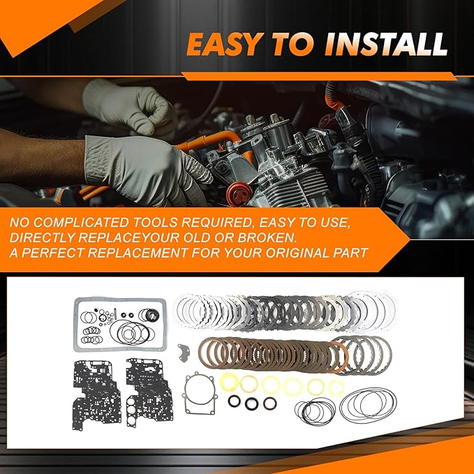 A340E A340F Transmission Master Rebuild Overhaul Kit for 4 Runner 1989-2004 Cressida 1988-1992 Supra 1988-1998 Crown 3.0L 3.4L 4.0L Replacement Parts A340E A340F