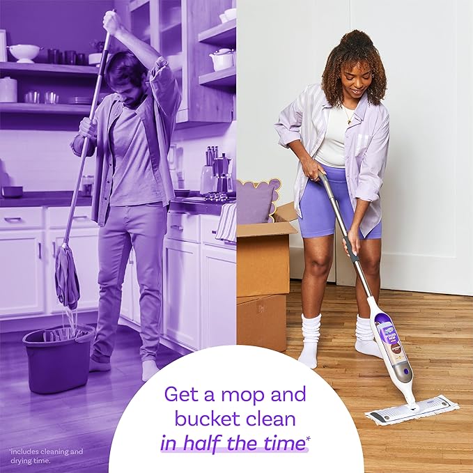 Swiffer Power Mop Wood Refill Solution, QuickDry Hardwood Floor Cleaner for Mopping Home, Bathroom, Kitchen, All Purpose Multi-Surface Solution for Floor Cleaning, Lemon Scent, 50.6oz