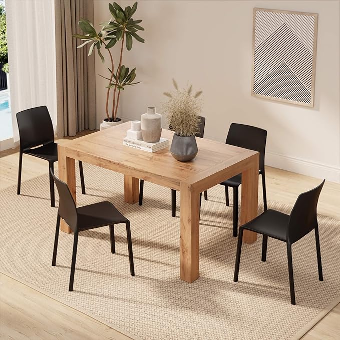 Mobili Fiver, Iacopo Extendable Dining Table, 55,1(86,6) x35,4 in, Rustic Oak, for 6-10 People, Expandable Dining Table for Kitchen, Living Room, Italian Furniture
