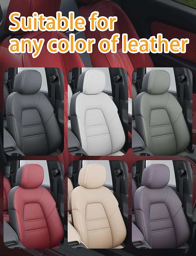 Kingvo Car Leather Cleaner and Conditioner, Interior Car Cleaner,Upholstery Care Protector Spray Kit for Boat Seat Auto Vinyl Leather Purse Couch