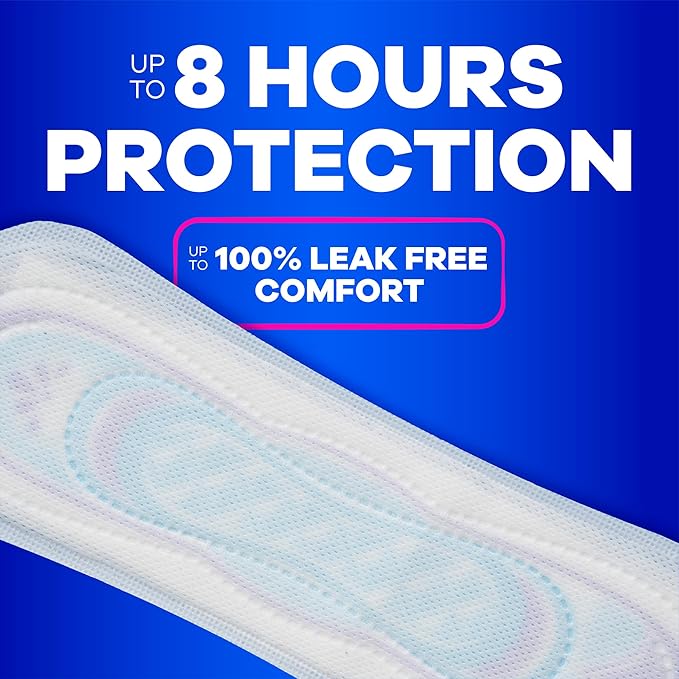 Always Ultra Thin Feminine Pads without Wings for Women, Size 2, Long Super Absorbency, Unscented, 40 Count x 3 Pack (120 Count total) (Packaging May Vary)
