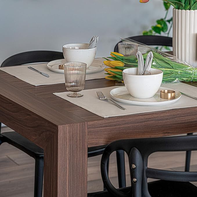 Mobili Fiver, Iacopo Extendable Dining Table, 55.1(86.6) x35.4 in, Walnut, Made in Italy