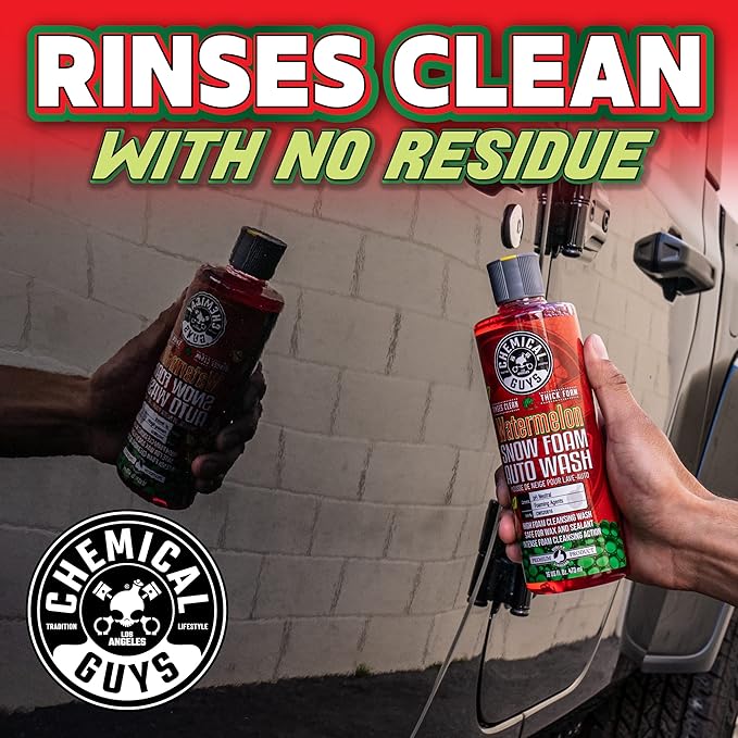 Chemical Guys Car Wash Soap for Foam Cannon or Bucket, Honeydew Snow Foam Car Wash Soap for Trucks, Motorcycles, RVs & More, Super Suds, Honeydew Scent - 64 oz (Half Gallon)