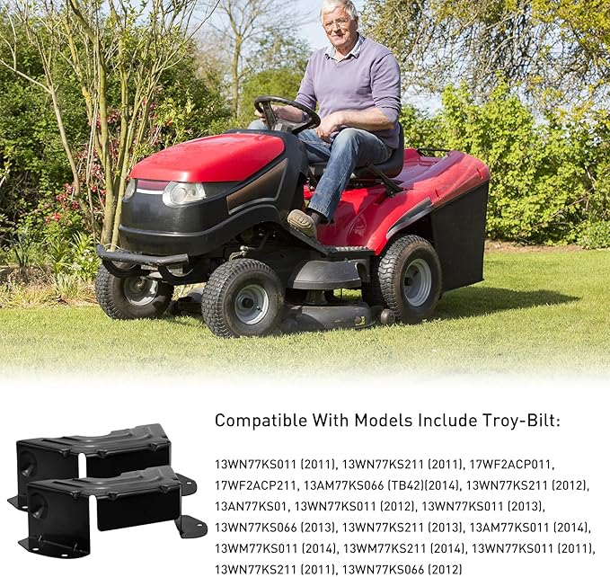 2 Pack Deck Spindle Pulley Belt Guard Cover Compatible with MTD Craftsman Troy Bilt Lawn Mowers, Fits 42 and 46 Inch Cut Decks, Replaces 783-06424A-0637 0638 OEM 783-06424A (Black)