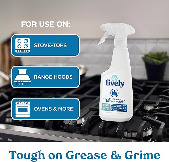Lively Complete Household Cleaning Bundle – Multi-Purpose Cleaner, Degreaser, and Laundry Stain Remover