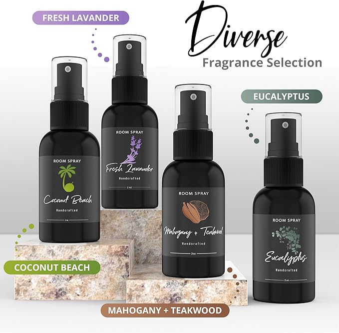 605Products Room & Air Freshener Spray - Long Lasting Odor Eliminator with Essential Oils, Home Fragrance Supplies - Lavender (3-Pack)