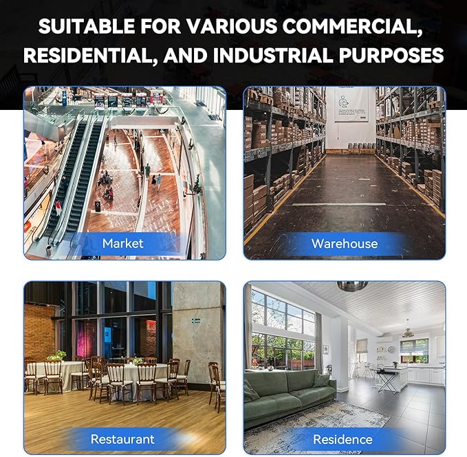 24 Inch Dust Mop Head: Replacement Medium Washable Commercial Mop Head Sweeper and Janitorial Replacement Blue (Blue - 24 Inch, 3 Pack)