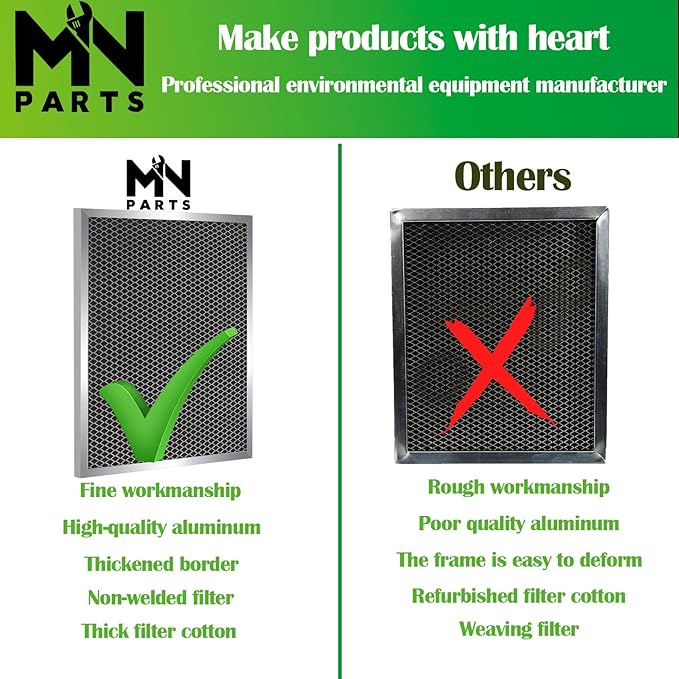 5443 Dehumidifier Filter 10"x12"x1" MERV 8 Washable Compatible with Whole-House Dehumidifiers Models 1830 1850 1852 and Ventilation Models 8191 8192 Replacement Filter 2 Packs