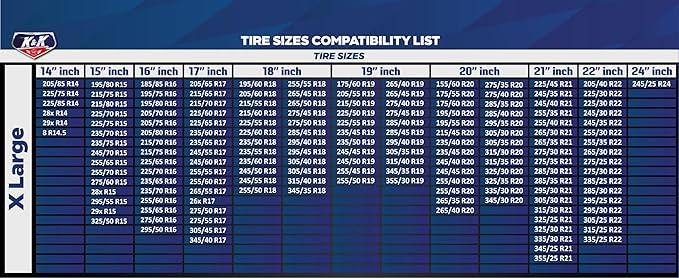 KNK Boutique Automotive Snow Socks for Tires - Eco Series for Efficient Grip Alternative for Tire Snow Chain - Snow Traction Device for Passenger Cars Trucks Winter Emergency Accessory (X-Large)