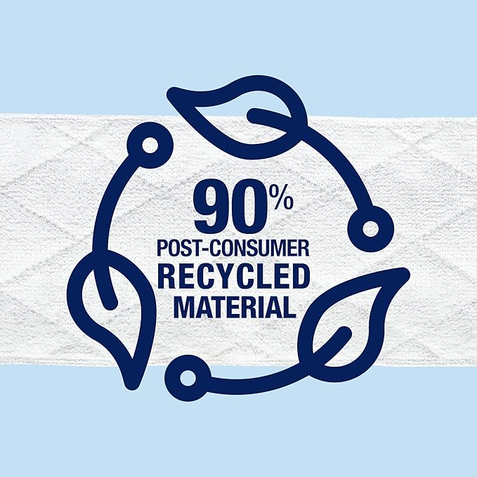 Bona Multi-Surface Floor Cleaning Pads - 18 Refills - Heavy-Duty, Disposable, Microfiber Pads for Easy Floor Cleaning (Pack of 3)