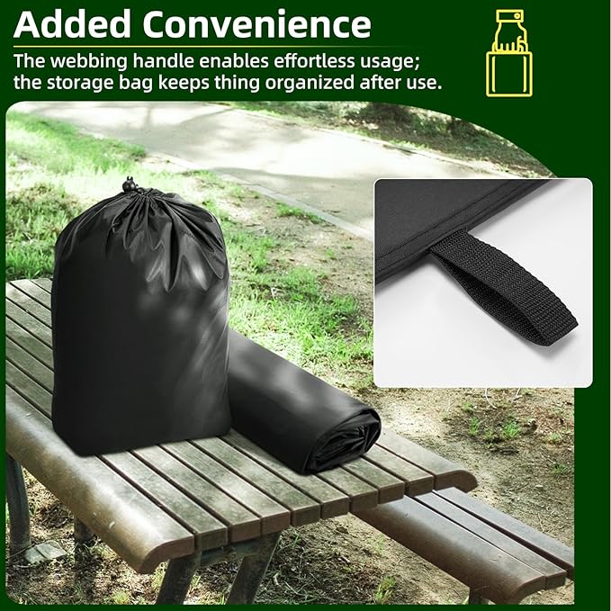 Premium Riding Lawn Mower Cover, Elechomes Heavy Duty 600D Polyester Oxford UV Protection Waterproof Windproof Universal Fits Decks Up to 60" Lawn Mower Dust Covers with Storage Bag 82.5x46x55 Inch