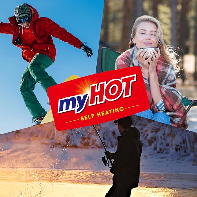 Body & Hand Warmer, Long Lasting Heat, Non-Adhesive, Air-Activated Warmers for Outdoor Sports, Camping, Winter Commutes - Made in Korea
