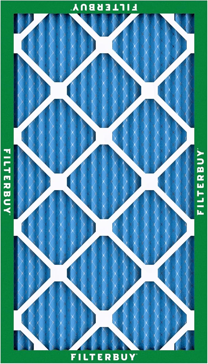 Filterbuy 18x36x1 Air Filter MERV 13 Optimal Smoke & Allergy Defense (12-Pack), Electrostatic Pleated HVAC AC Furnace Filters Replacement, Made in USA (Actual Size: 17.50 x 35.50 x 0.75)