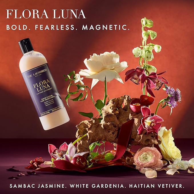 The Laundress Flora Luna Luxury Laundry Detergent, Long-lasting Fragrance up to 7 Days of Scent, BioRadiance Enzyme Technology, Keep Clothes Vibrant for Longer, USDA Biobased, 15 Loads