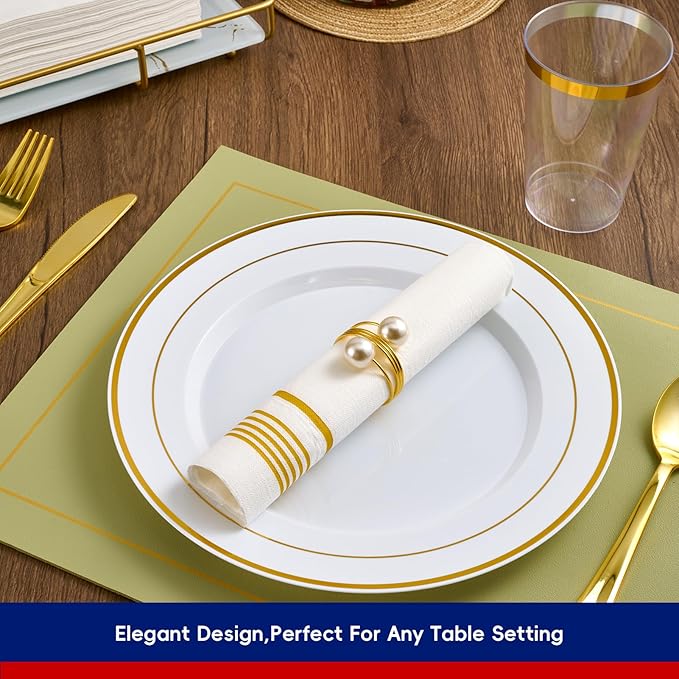 100 Pack Paper Napkins Guest Towels Disposable Premium Quality 3-ply Dinner Napkins Disposable Soft, Absorbent, Party Napkins Wedding Napkins for Kitchen, Parties, Dinners or Events