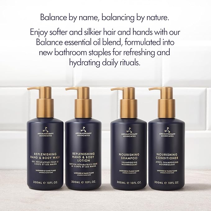 Aromatherapy Associates Balance Replenishing Conditioner, Hydrating Conditioner for Women and Men, Daily Hair Care Conditioner for Dry Hair or Oily, 10 fl. oz.
