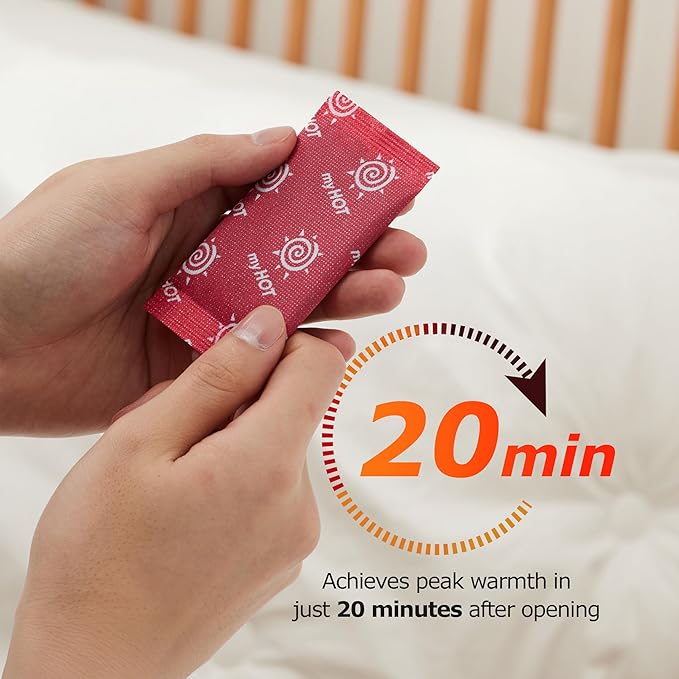 Body & Hand Warmer, Long Lasting Heat, Non-Adhesive, Air-Activated Warmers for Outdoor Sports, Camping, Winter Commutes - Made in Korea