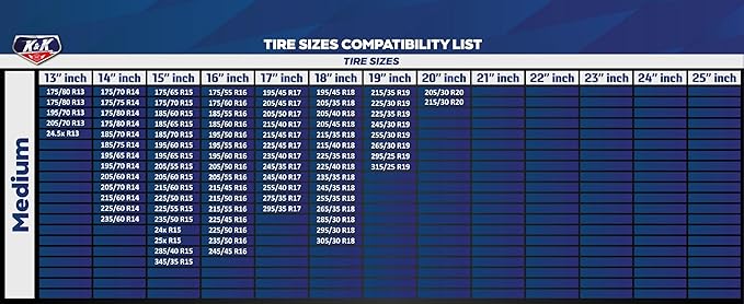 KNK Boutique Automotive Snow Socks for Tires - Eco Series for Efficient Grip Alternative for Tire Snow Chain - Snow Traction Device for Passenger Cars SUVs Trucks Winter Emergency Accessory (Medium)