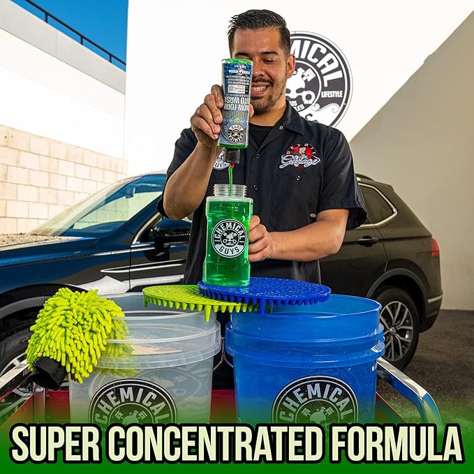 Chemical Guys Car Wash Soap for Foam Cannon or Bucket, Honeydew Snow Foam Car Wash Soap for Trucks, Motorcycles, RVs & More, Super Suds, Honeydew Scent - 64 oz (Half Gallon)
