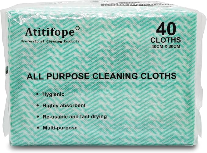 Multipurpose Cleaning Cloths Nonstick Wiping Rags Disposable Cleaning Towels Dish Cloths Reusable Wipes 80count