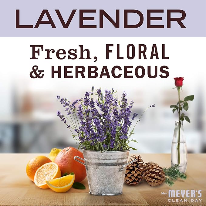 MRS. MEYER'S CLEAN DAY Room and Air Freshener Spray, Non-Aerosol Spray Bottle Infused with Essential Oils, Lavender, 8 fl. oz