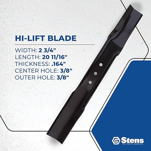 Stens New Lawnmower Blade 335-356 Replacement for: Snapper Most Commercial 21' mowers; LT11000; Requires 2 for 41' Deck 1-7002, 1-9645, 1-9702, 1-9710, 2-6691, 7019795