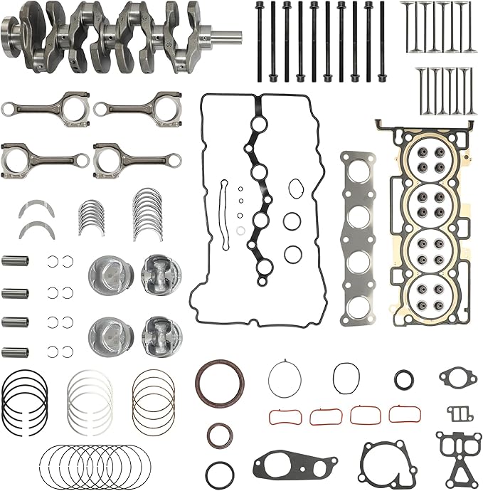 G4KJ 2.4L Engine Rebuild Overhaul Kit w/Crankshaft & Connecting Rods Fit for Hyundai Tucson Sonata Santa Fe for Kia Sorento Optima & Sportage 2011-2020 23510-2G500 23111-2G200
