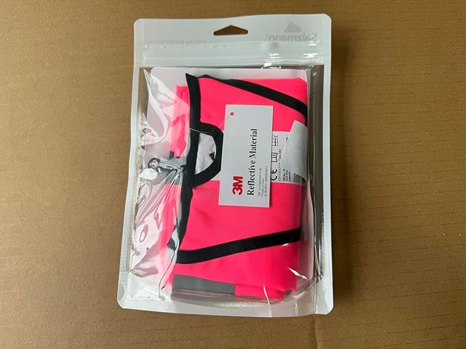 Salzmann Children's High Visibility Vest - Reflective Safety Vest with Zipper - Made with 3M Reflective Material